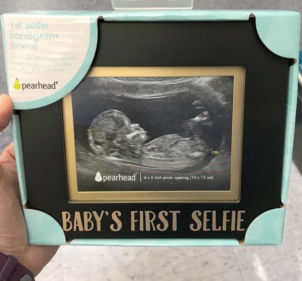 baby's first selfie frame