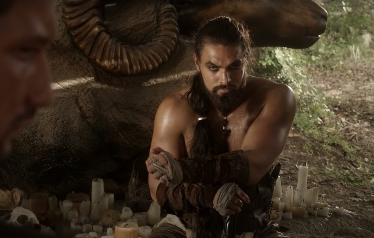 Jason Momoa as Khal Drogo on 