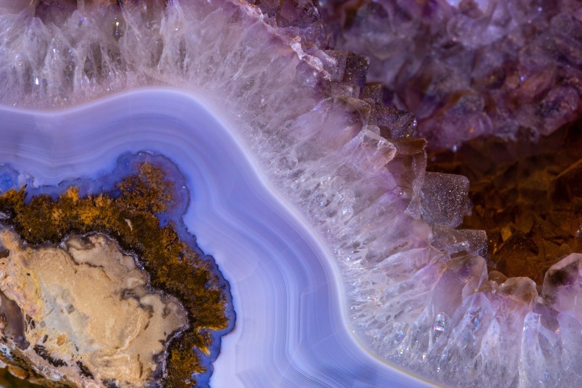 geode close up as a state rock