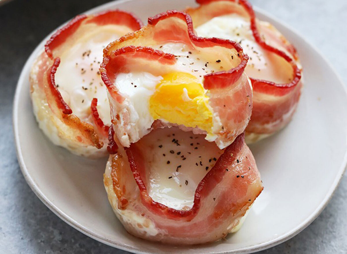 bacon wrapped egg cups