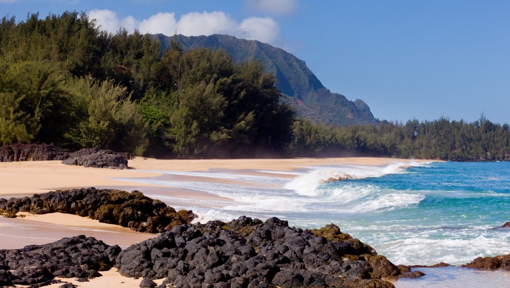 Lumahai Beach waves