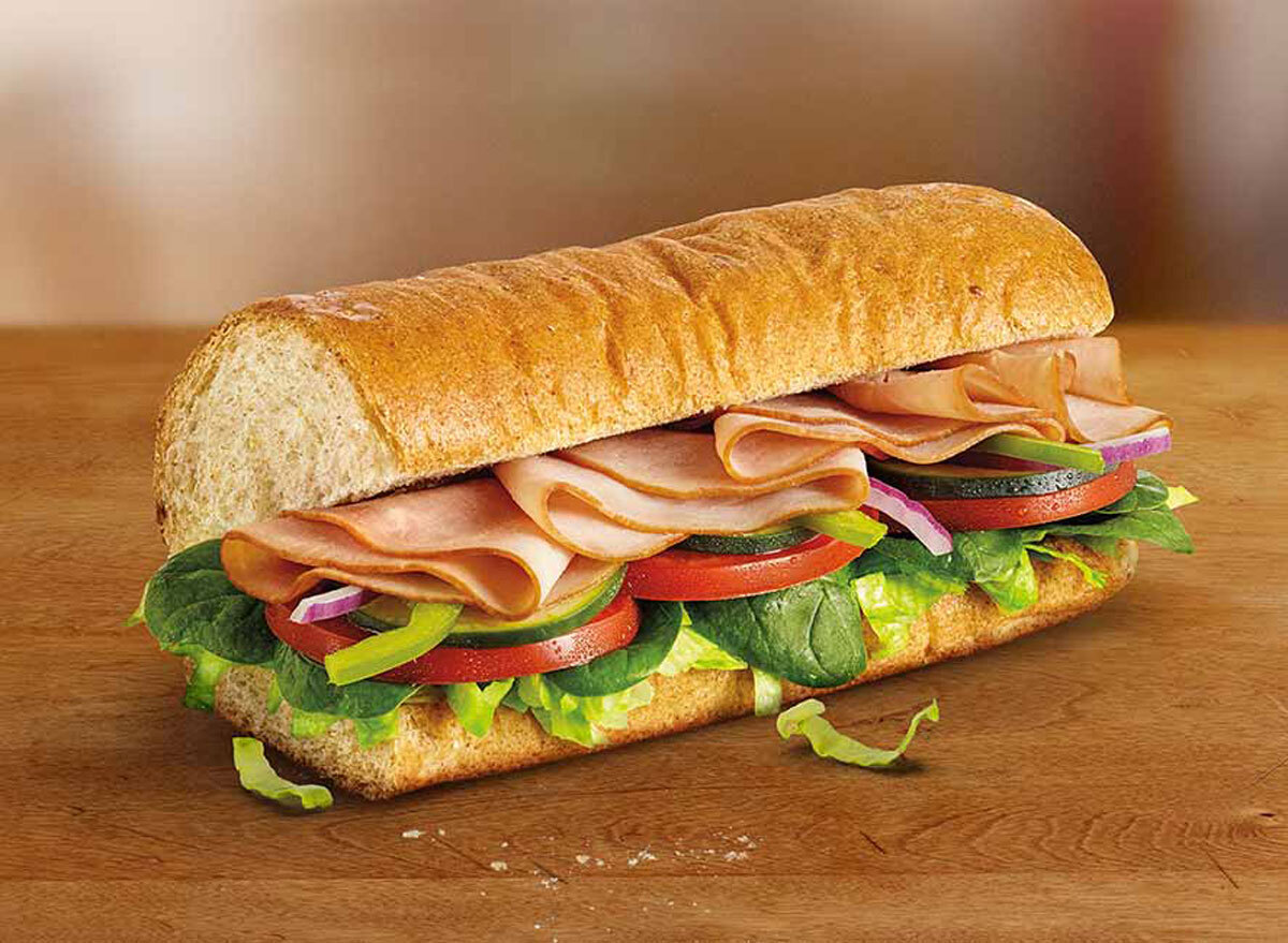 Subway black forest ham sub - subway nutrition