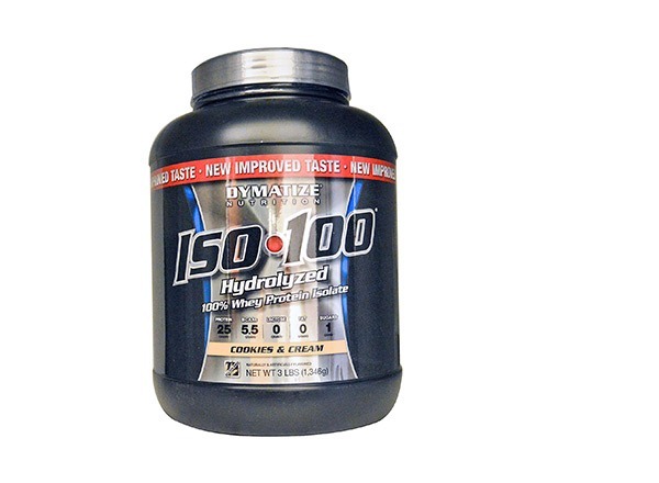 iso 100 protein powder cookies and cream