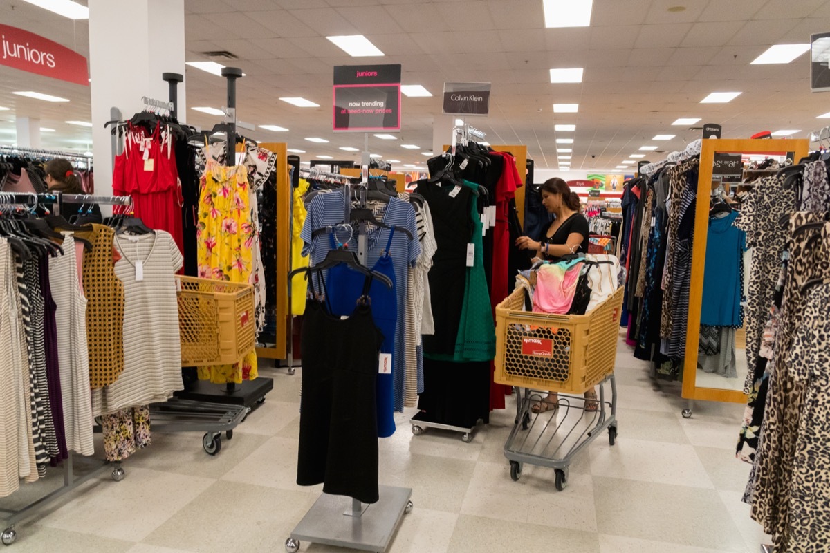 T.J. Maxx HomeGoods Franchise retailers selling fashionable name brand clothing, shoes and accessories. including household items at Assembly Row in Somerville.