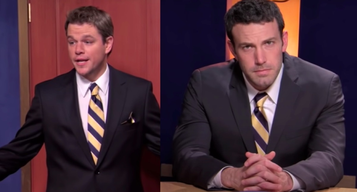 Matt Damon and Ben Affleck in Handsome Men's Club sketch