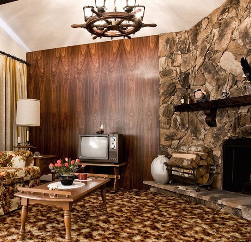 wood paneling worst interior design trends