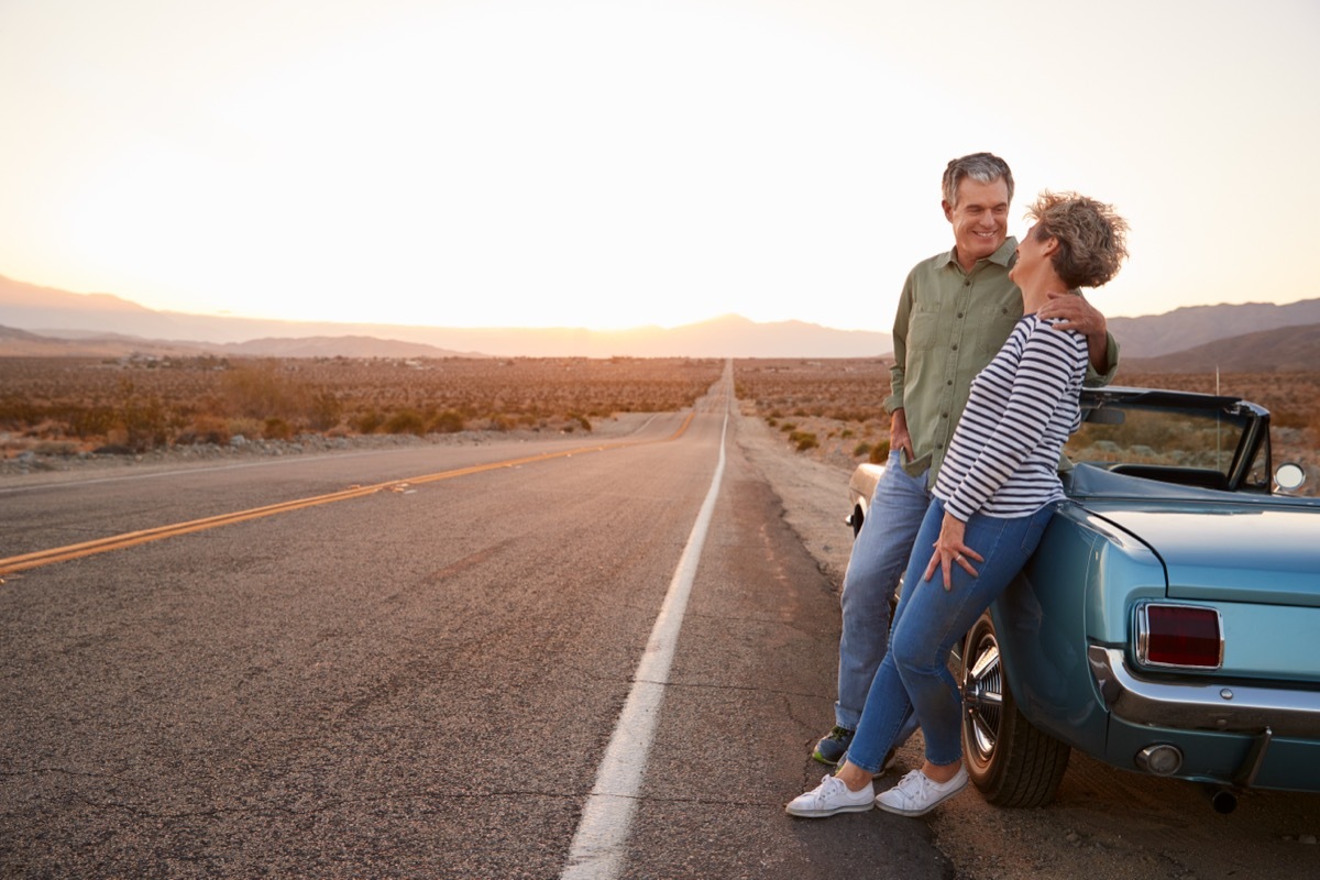 couple on road trip