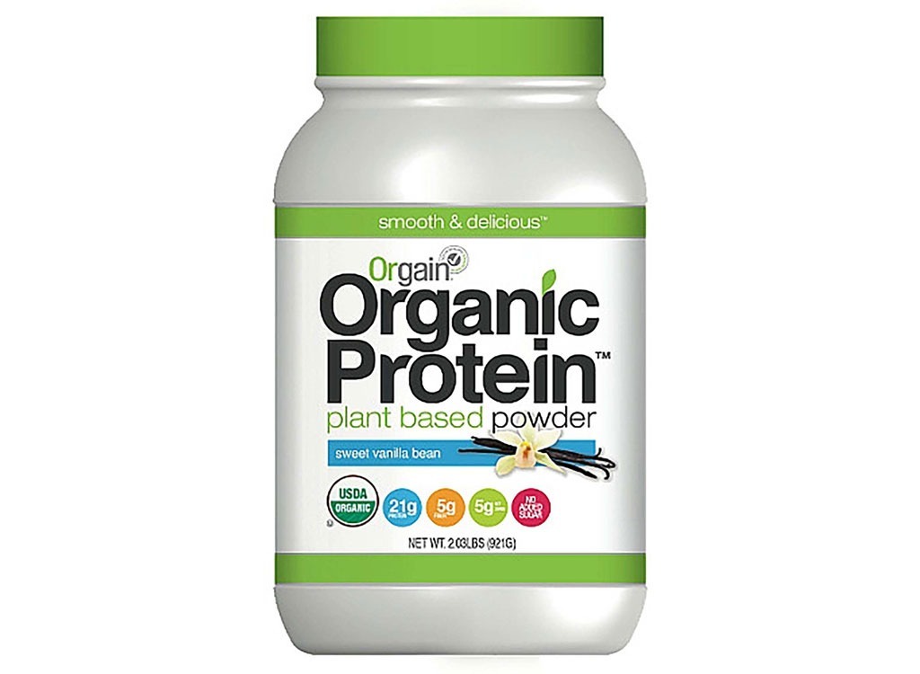 orgain organic protein sweet vanilla bean