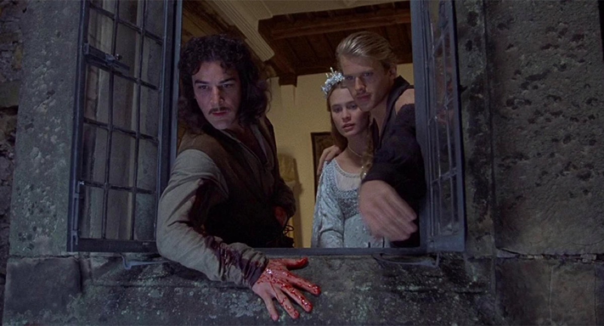 Mandy Patinkin, Robin Wright, and Cary Elwes in The Princess Bride