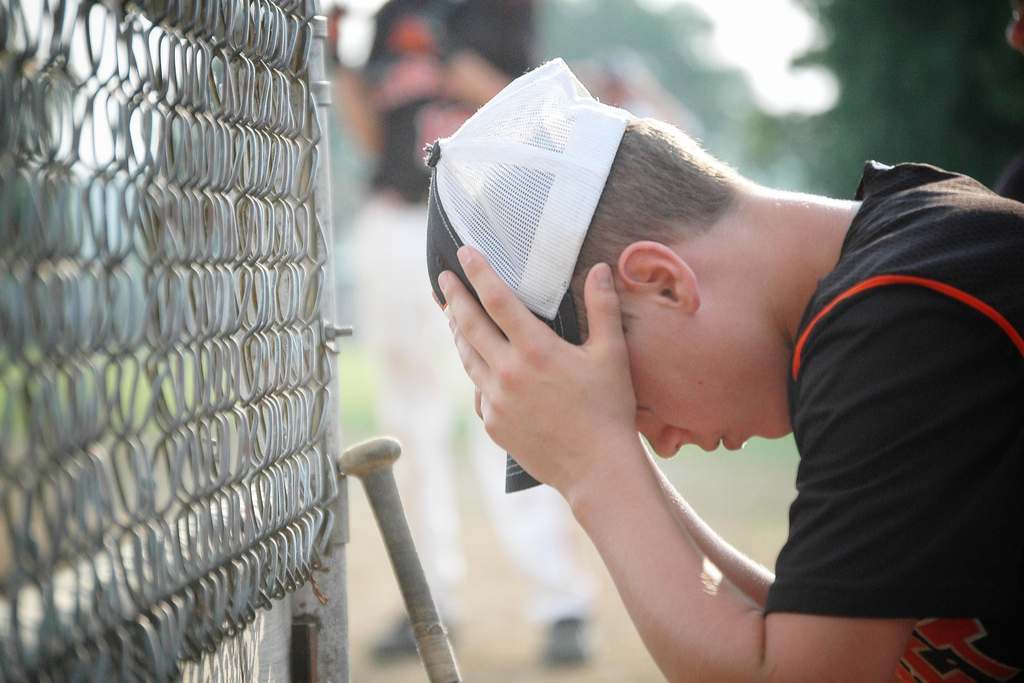 Sad Baseball Player Dad