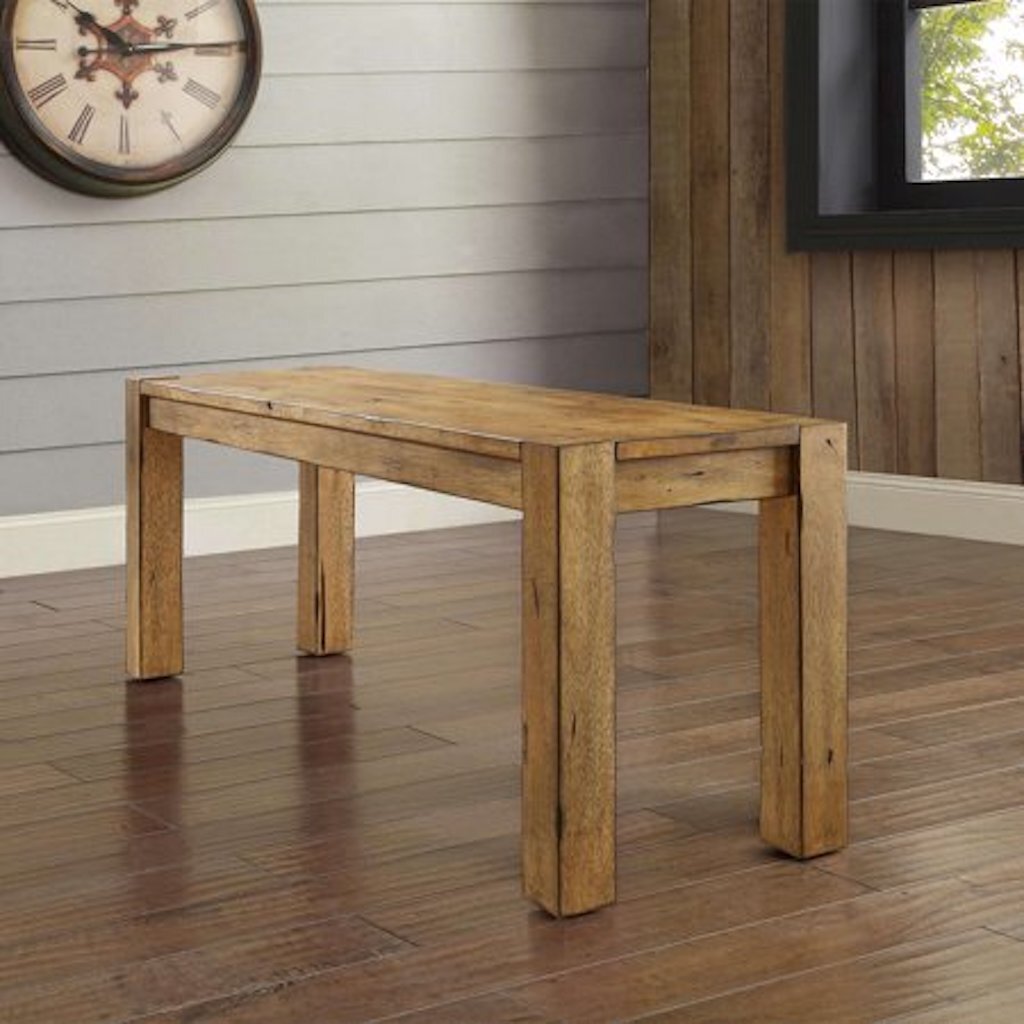 solid wood dining bench winter-home must-haves from Walmart