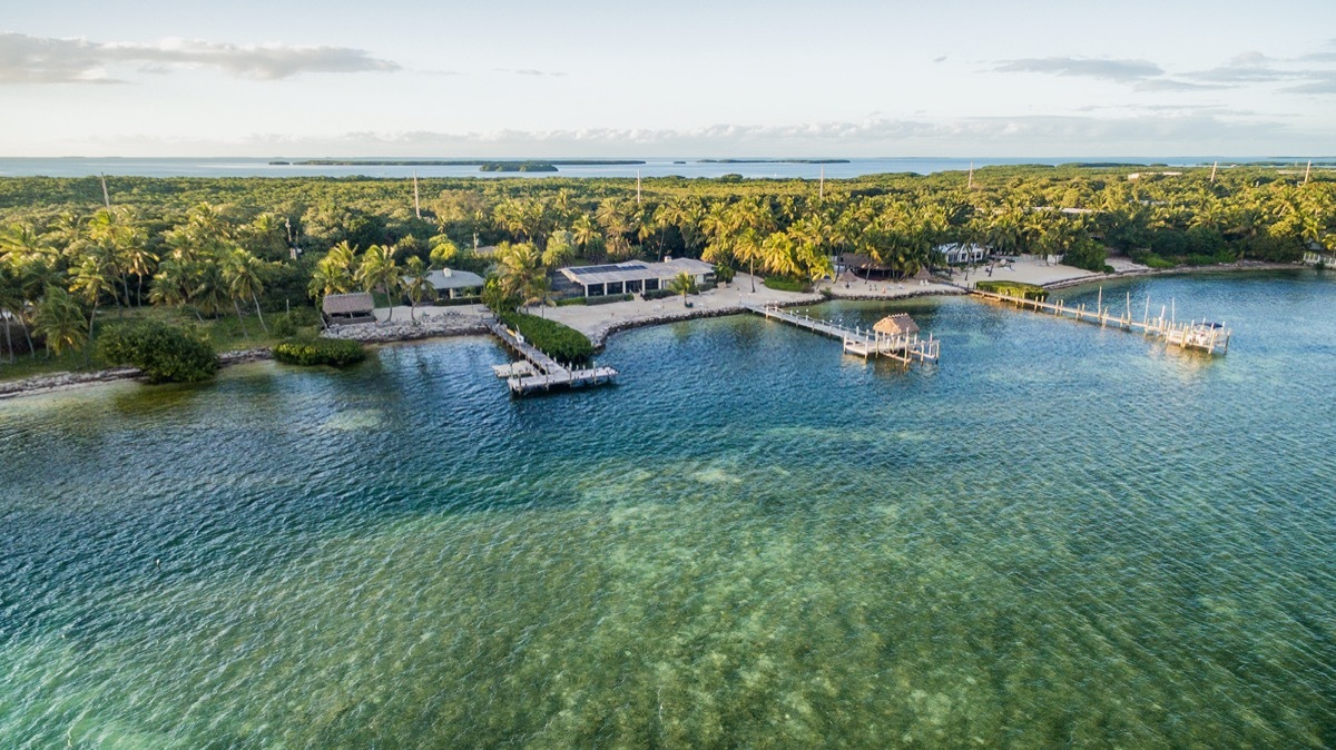 aerial view of islamorada florida keys