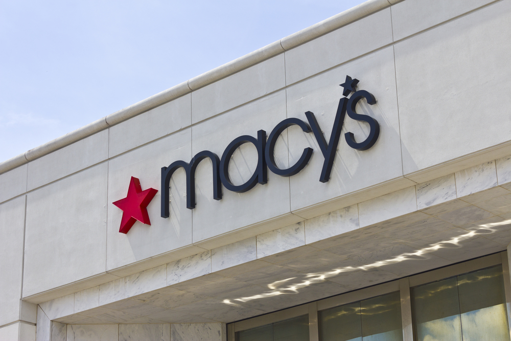 A Macy's department store sign