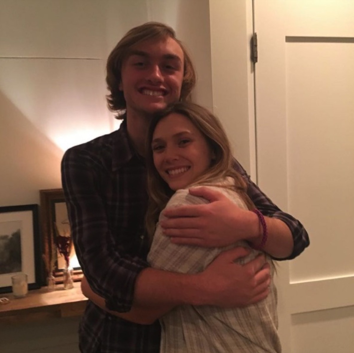 Jake Olsen and Elizabeth Olsen on Jake Olsen's Instagram