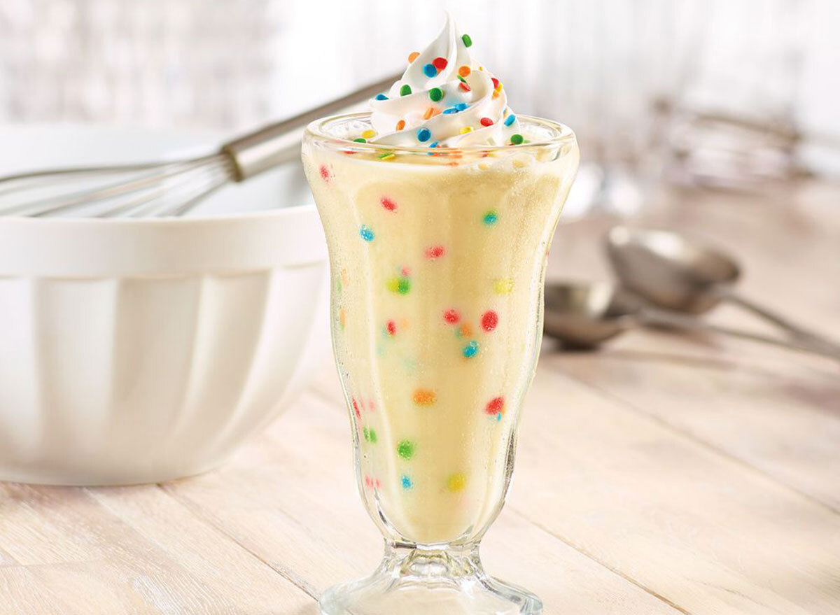 cake batter milkshake