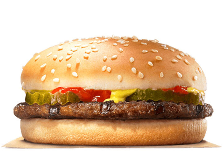 Burger king hamburger