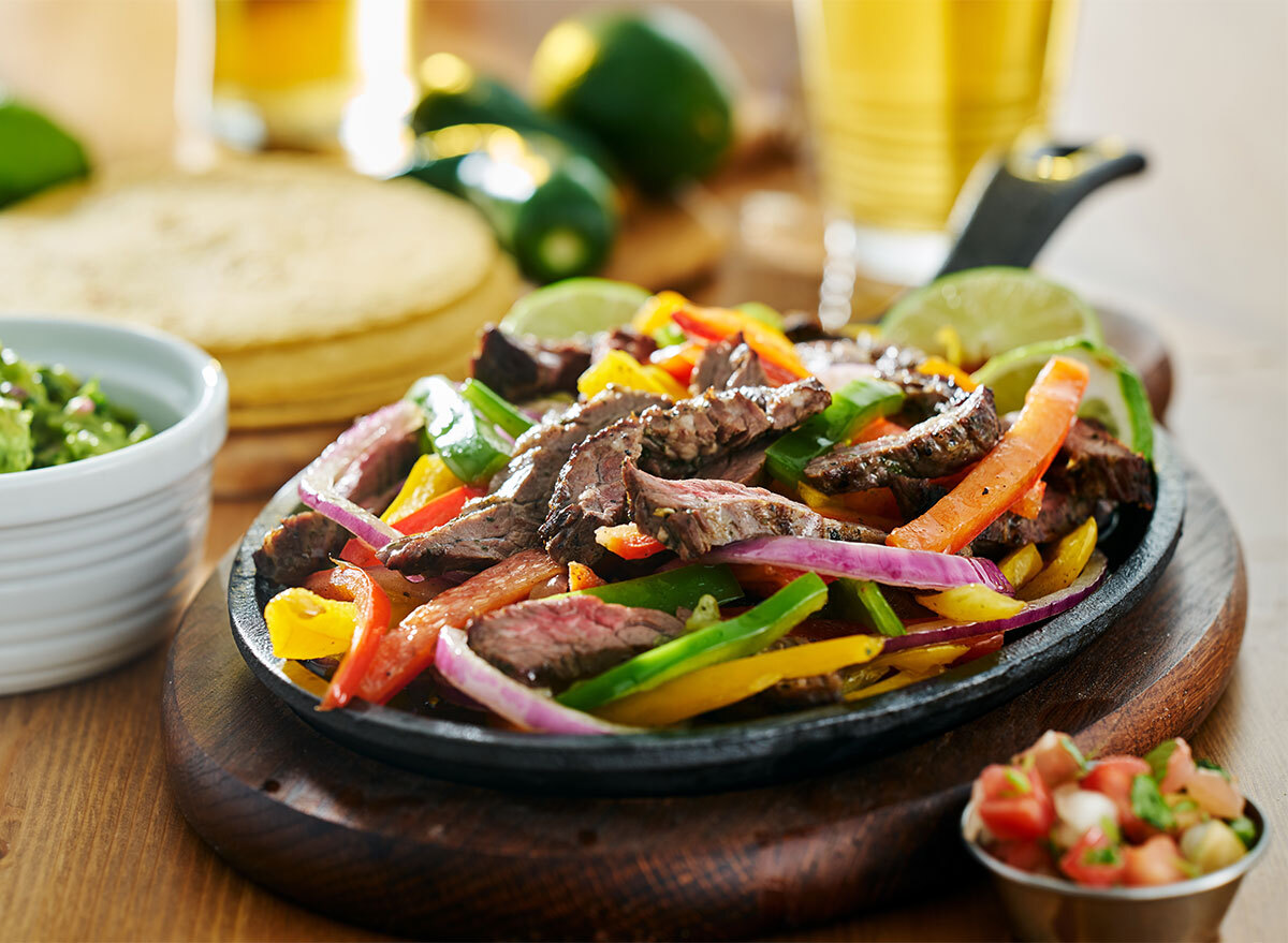 steak fajitas skillet