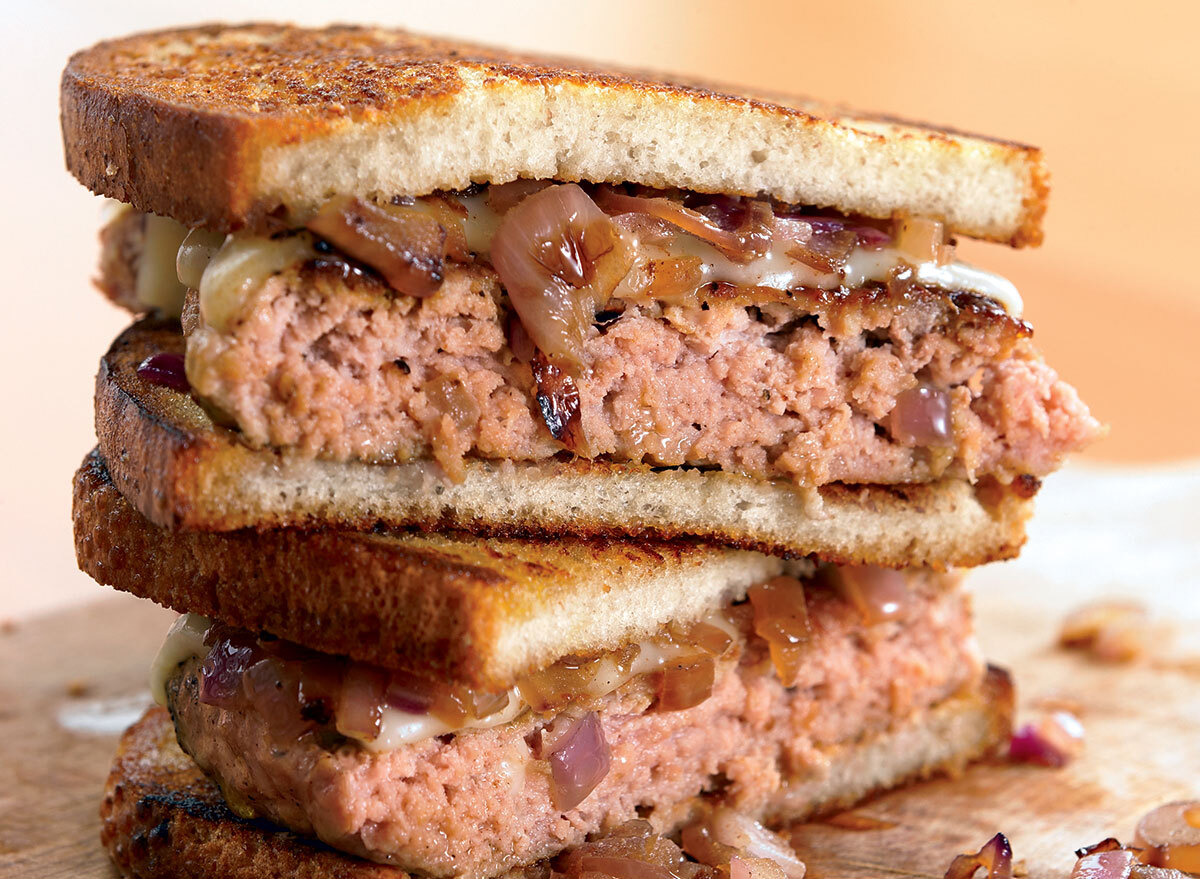 Healthy patty melt