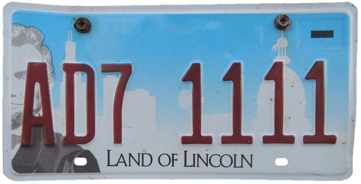 illnois license plate photoshopped