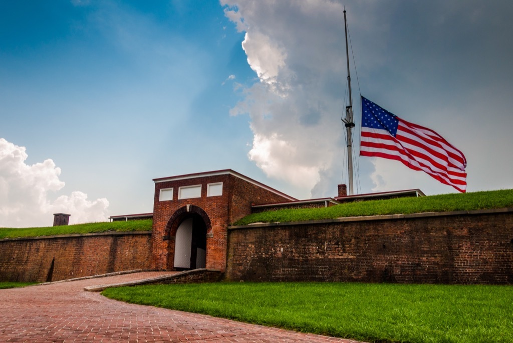 fort mchenry most historic location every state