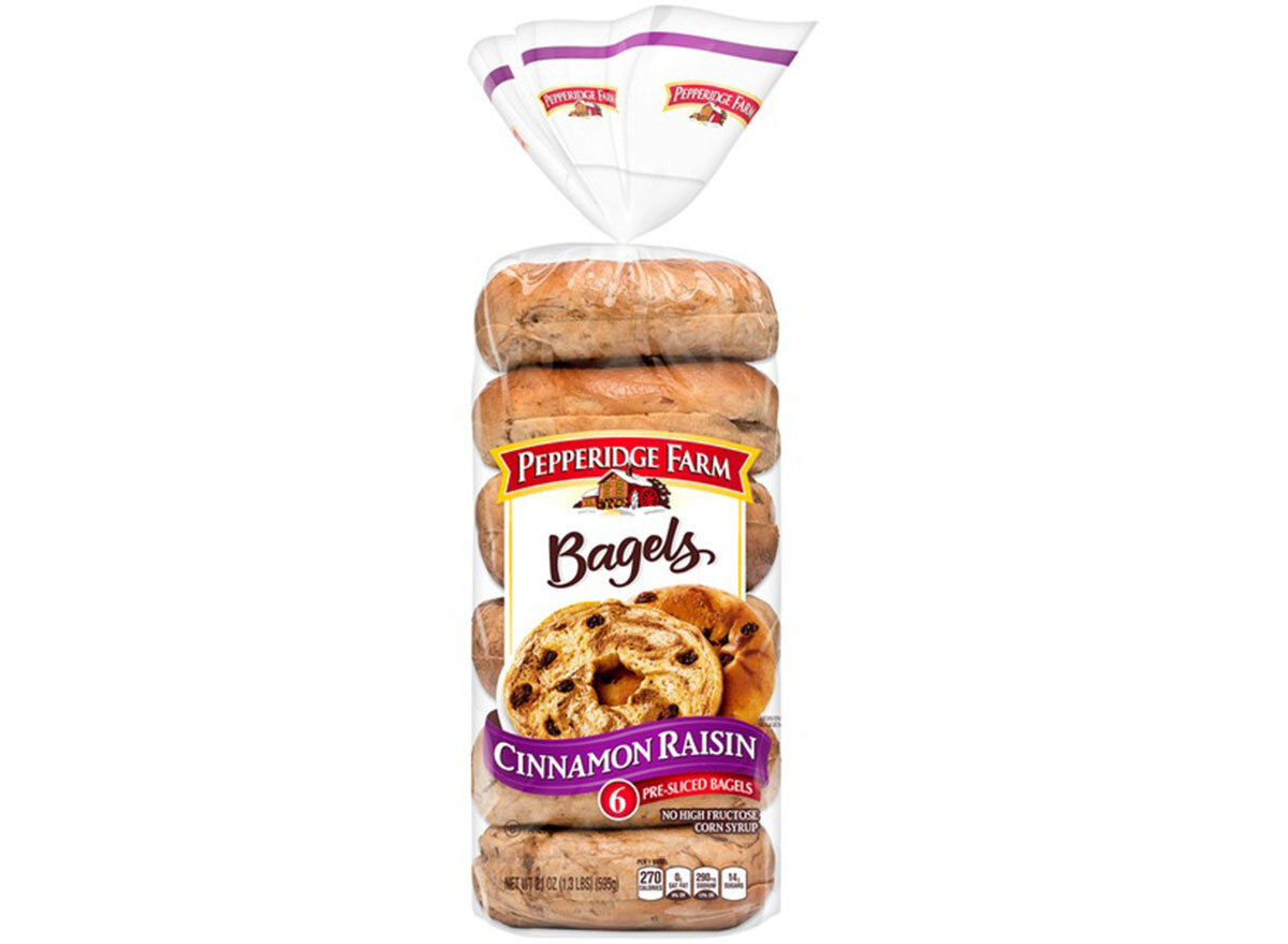 Cinnamon raisin swirl bread bagels from Pepperidge Farm