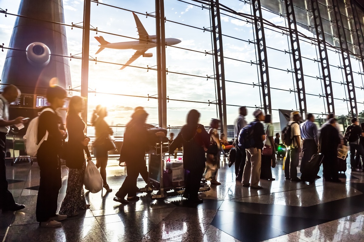 Line at airport