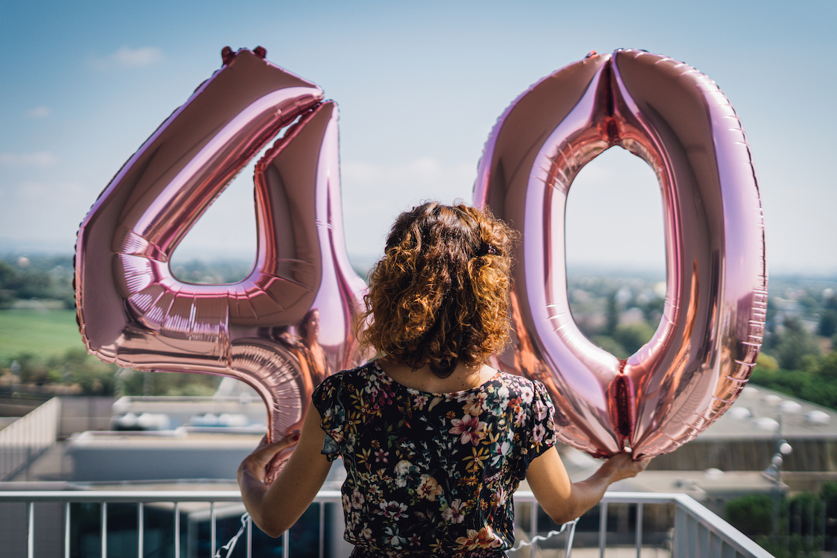 40th birthday balloons