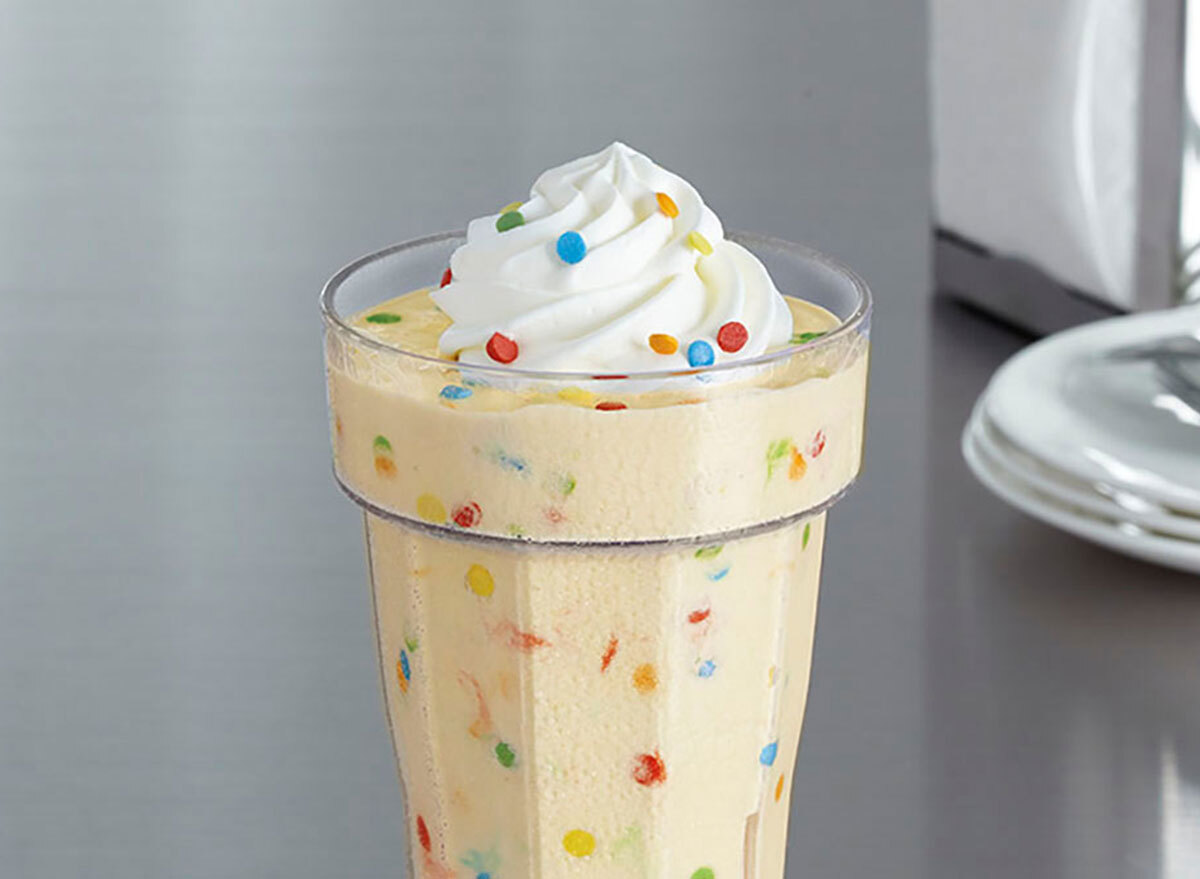 Jr. cake batter milkshake