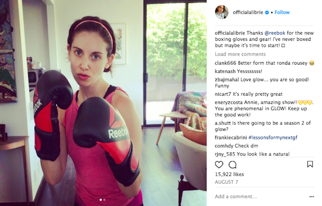 alison brie boxing