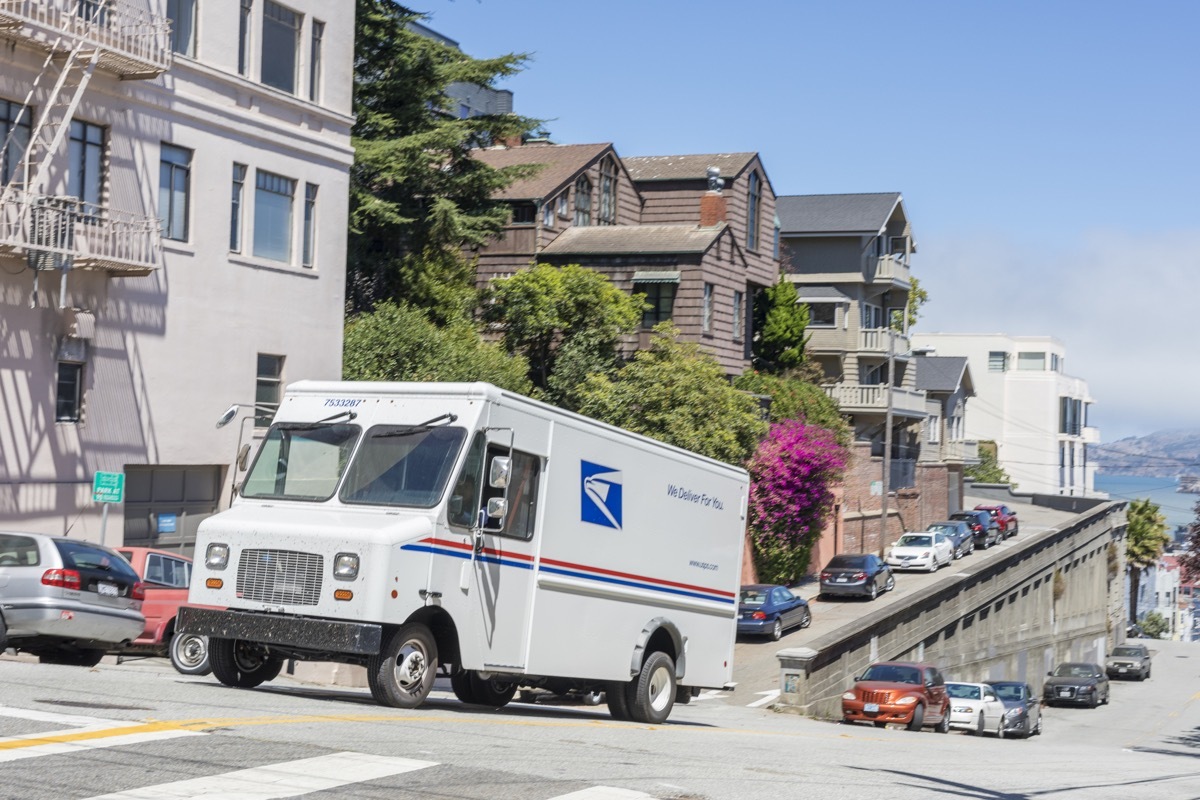 us postal truck in san francisco