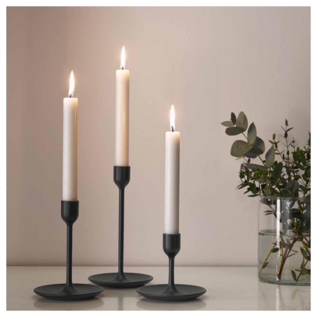 black candlesticks