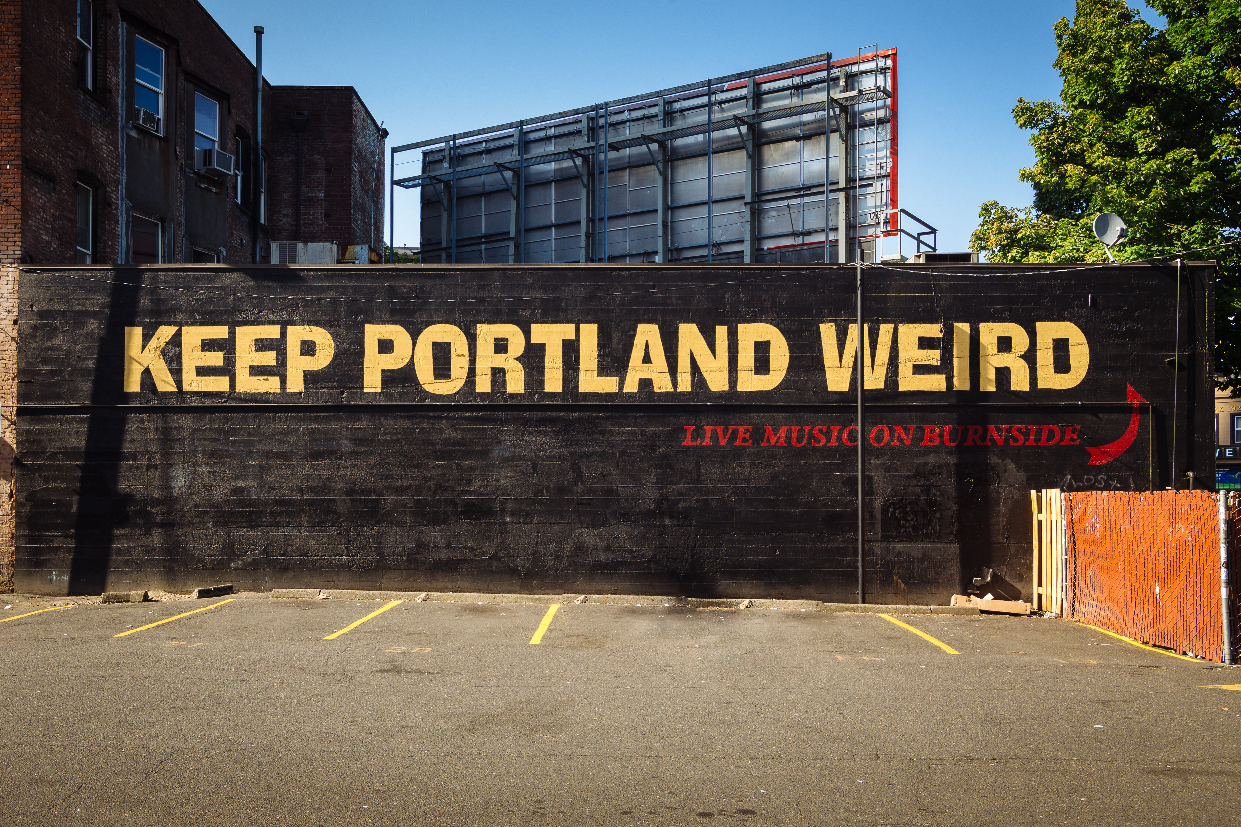 keep portland weird sign