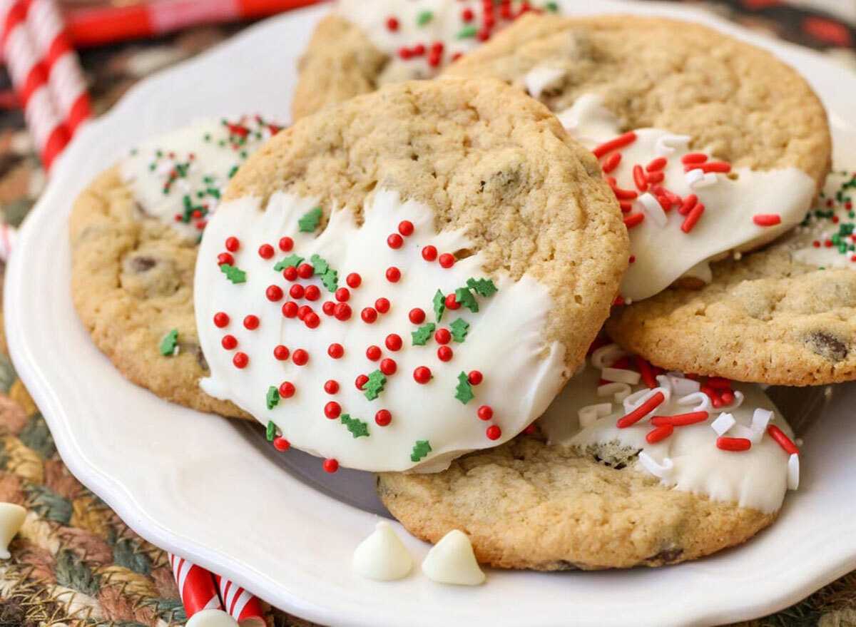 christmas chocolate chip cookies