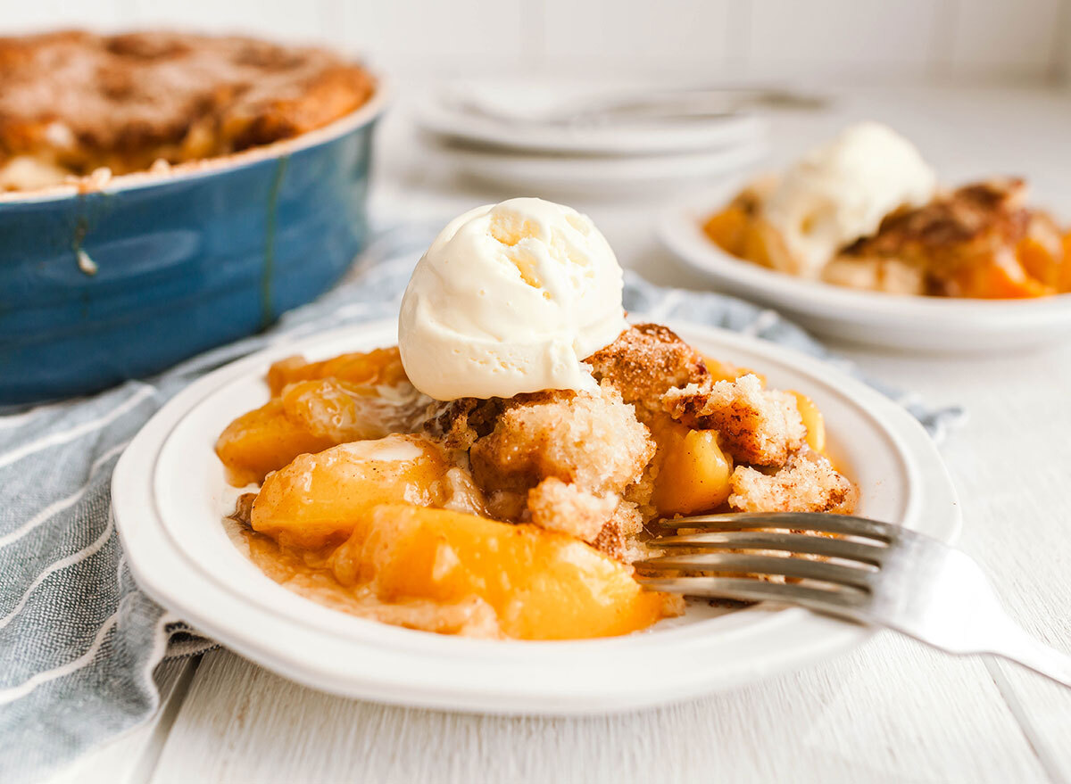 peach cobbler