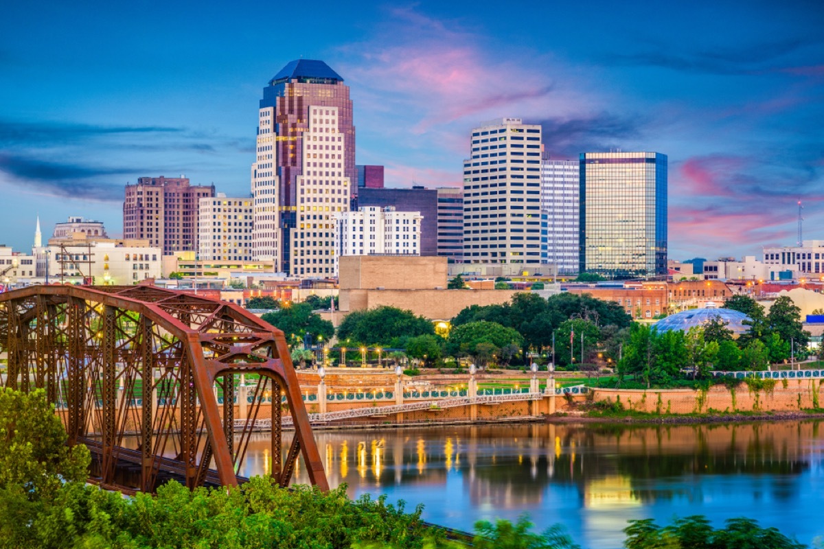 skyline of shreveport louisiana