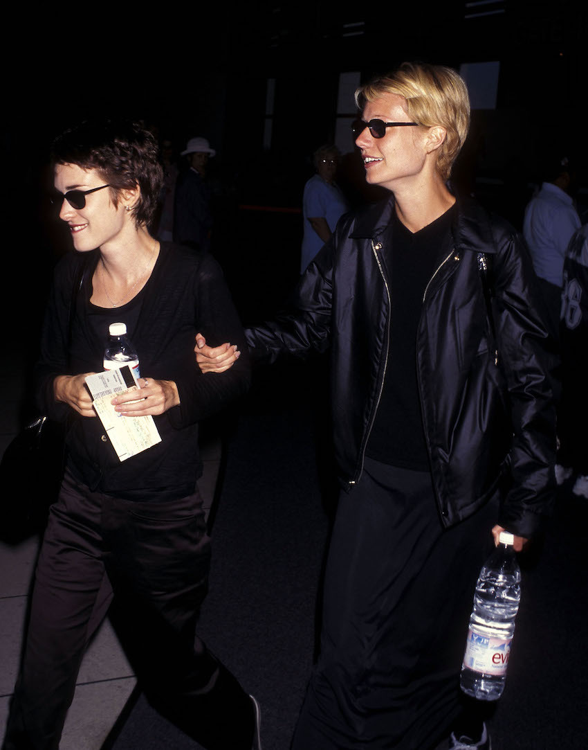 Winona Ryder and Gwyneth Paltrow at Los Angeles International Airport in 1997