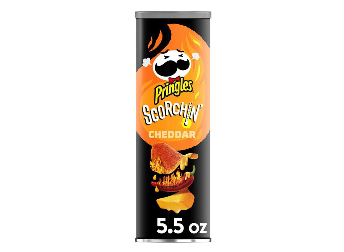 pringles scorchin cheddar