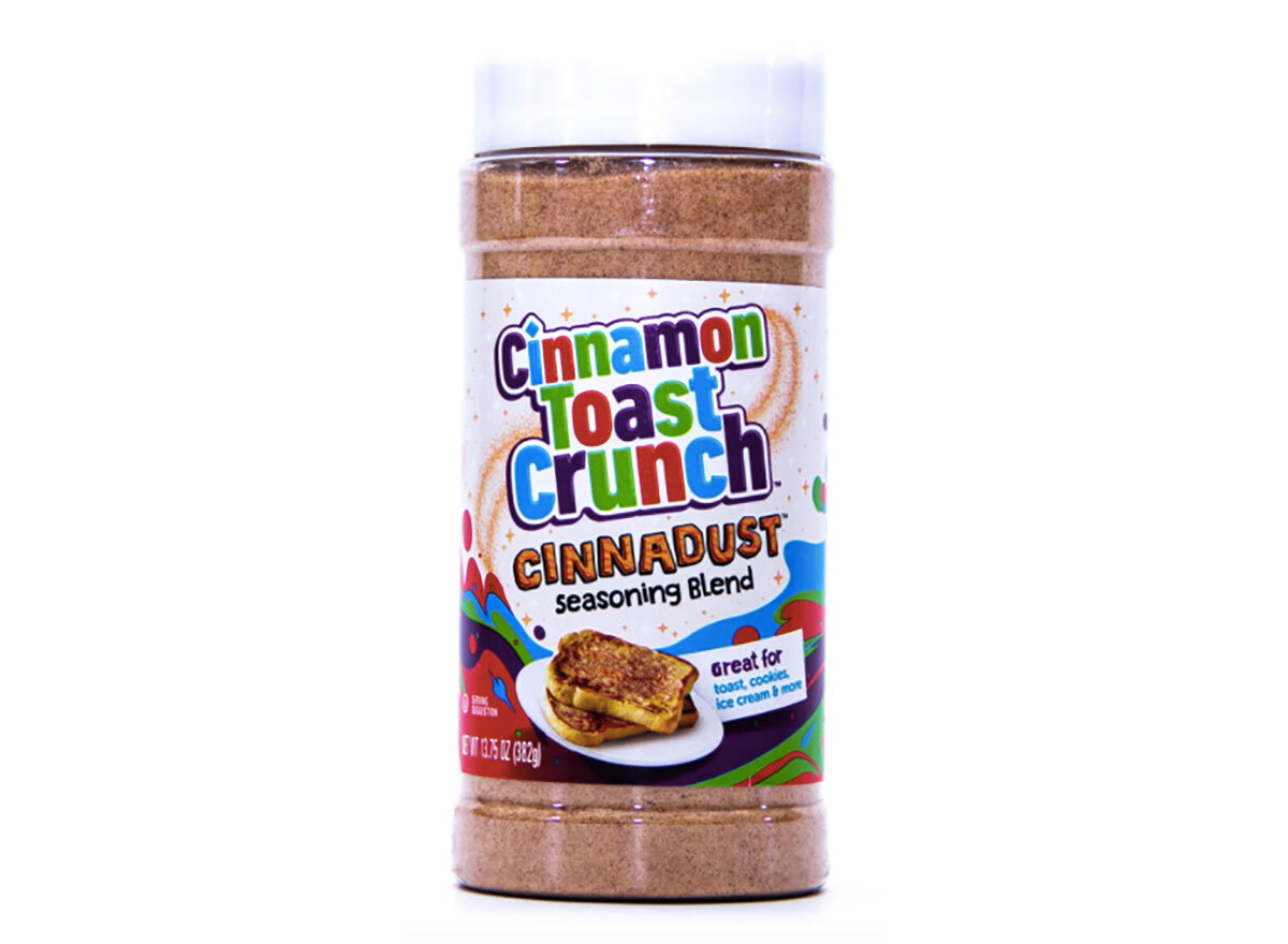 shaker of cinnamon toast crunch cinnadust