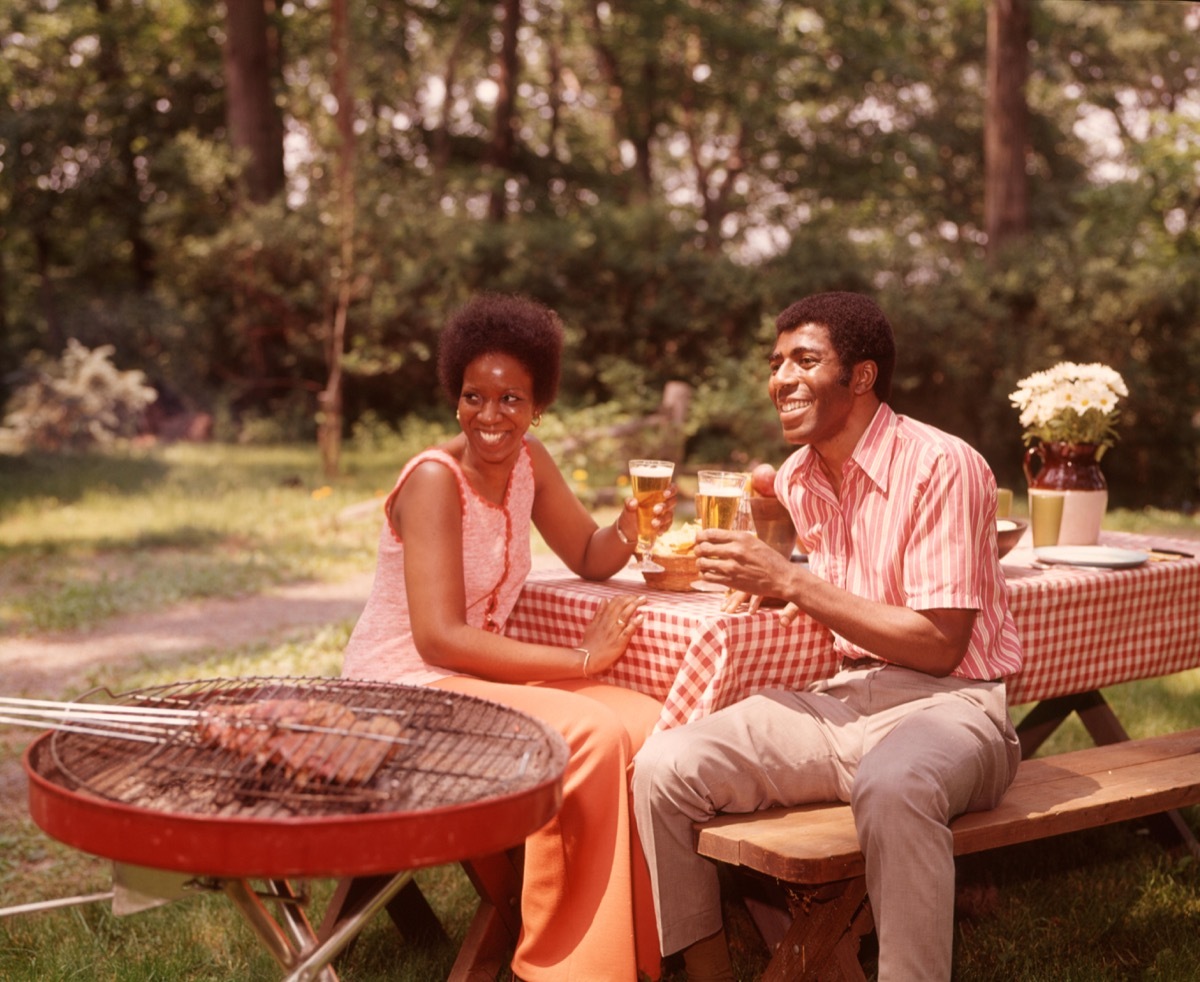 1970s African American Couple on a Date