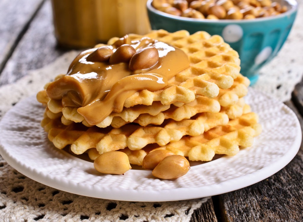 Waffles and nut butter