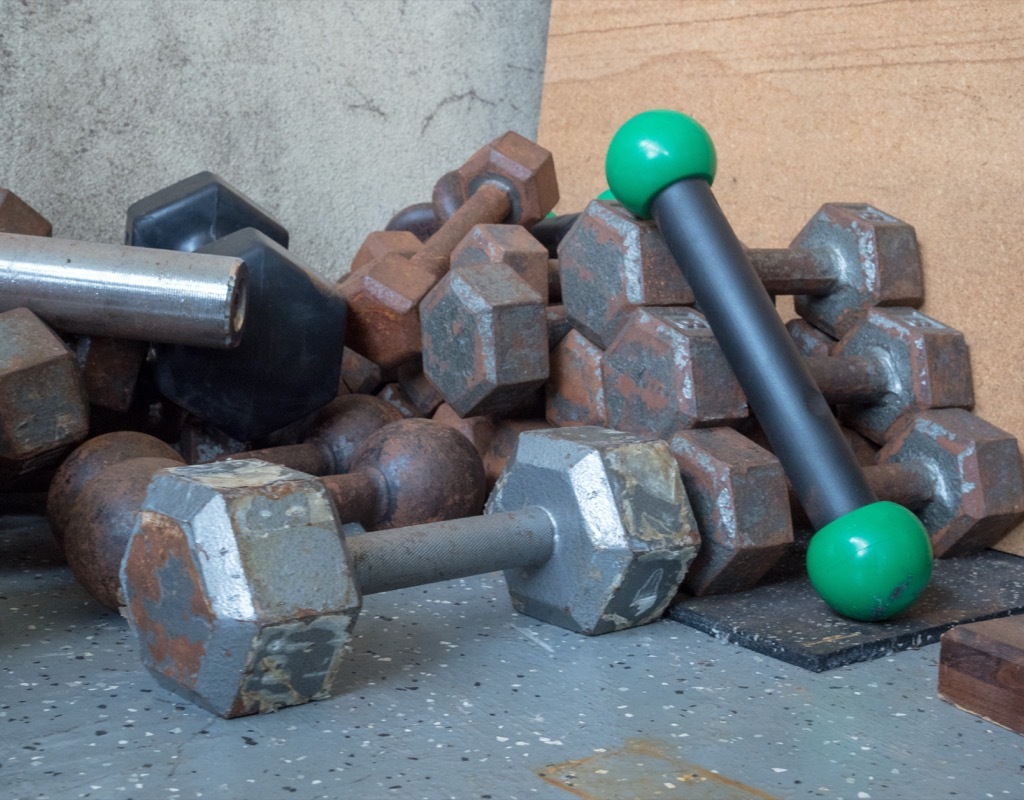 dumbbell corner