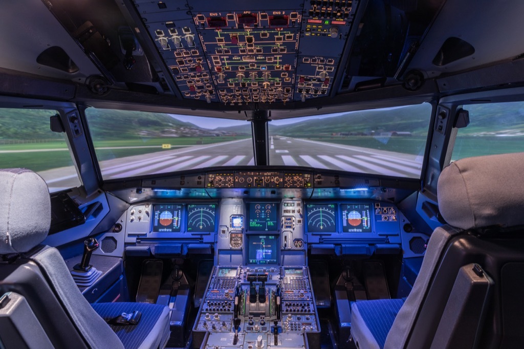 airplane cockpit