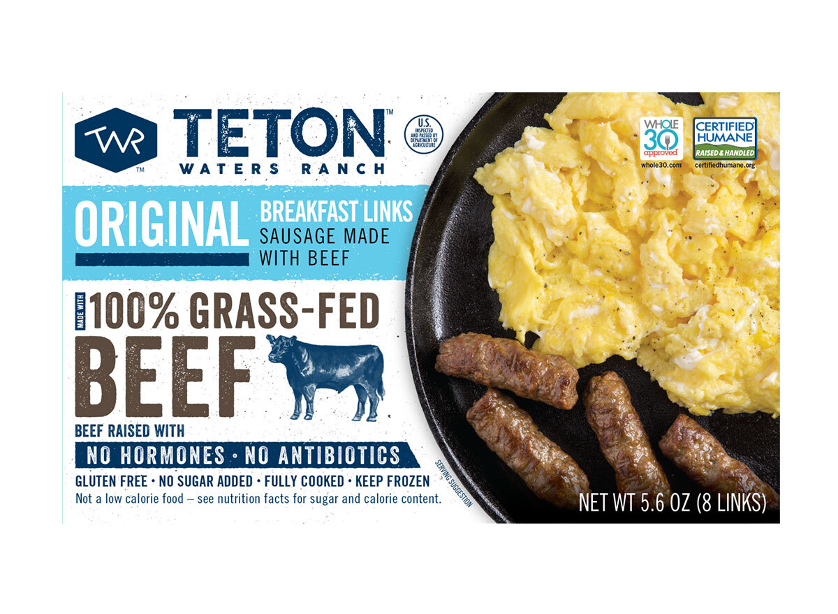 package of teton waters ranch breakfast sausage links