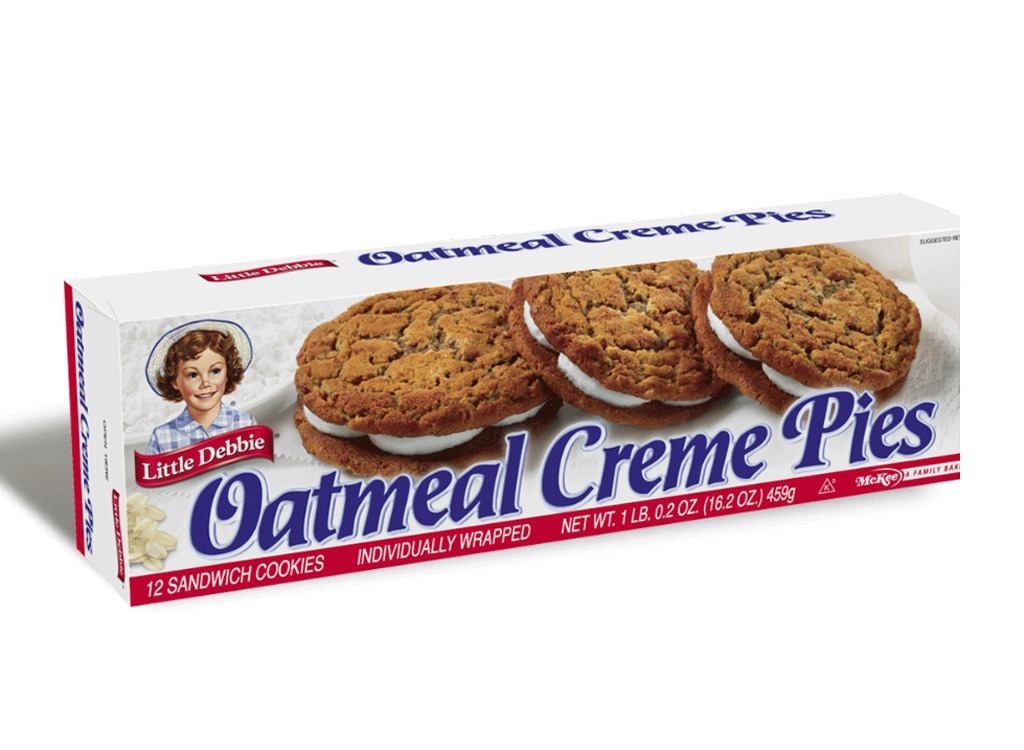 package of little debbie oatmeal cream pies