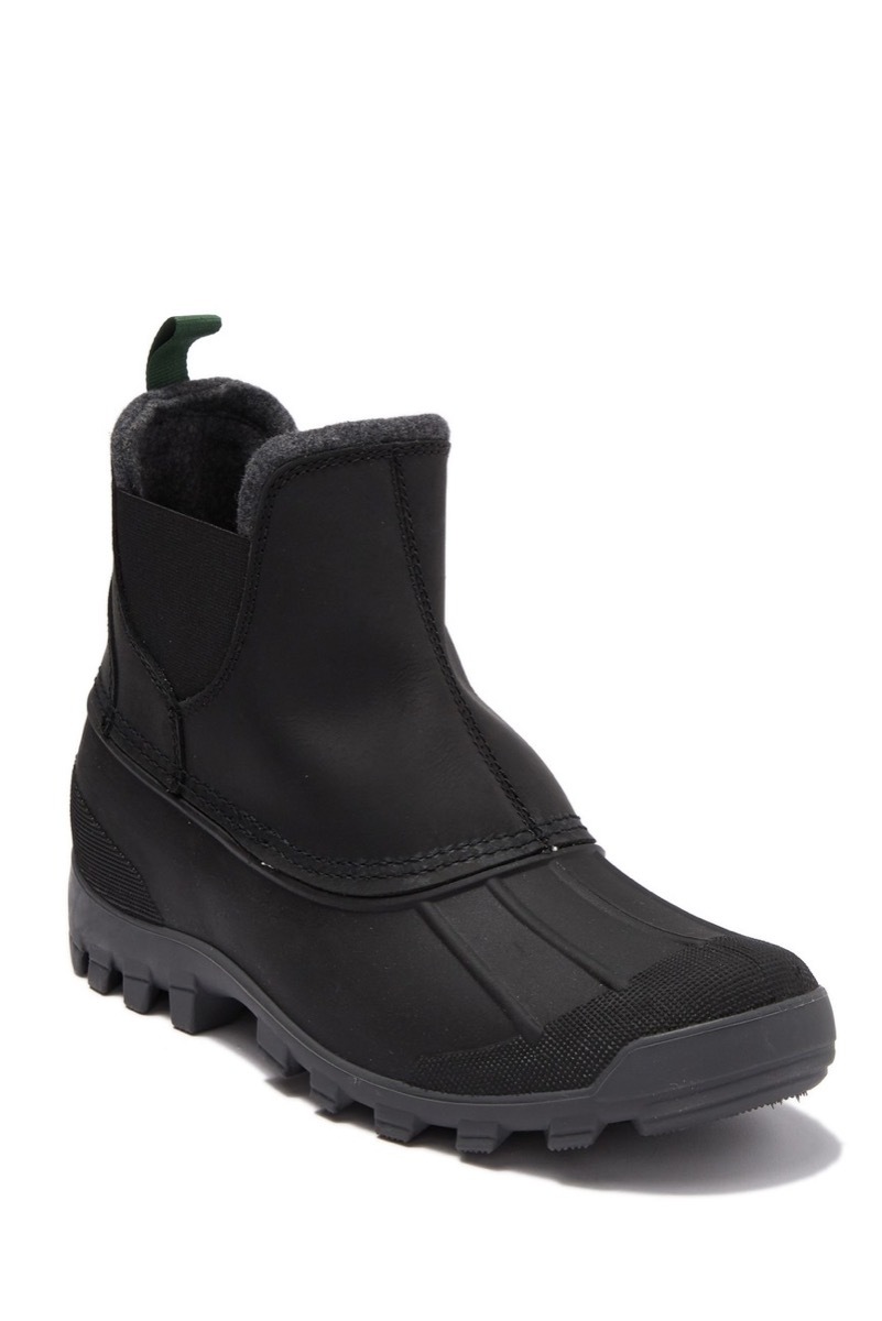 black winter boots