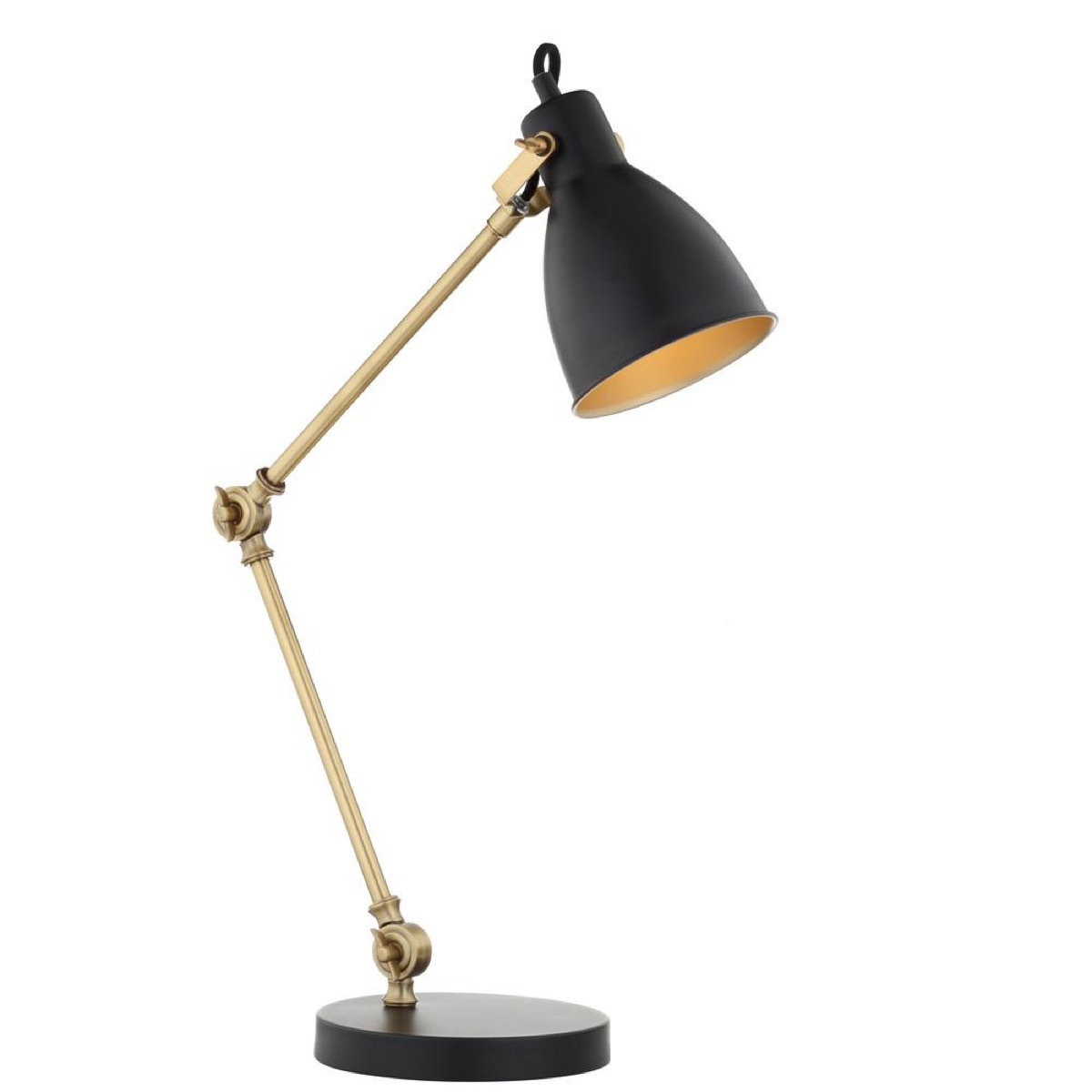 barnes brass gold led lamp