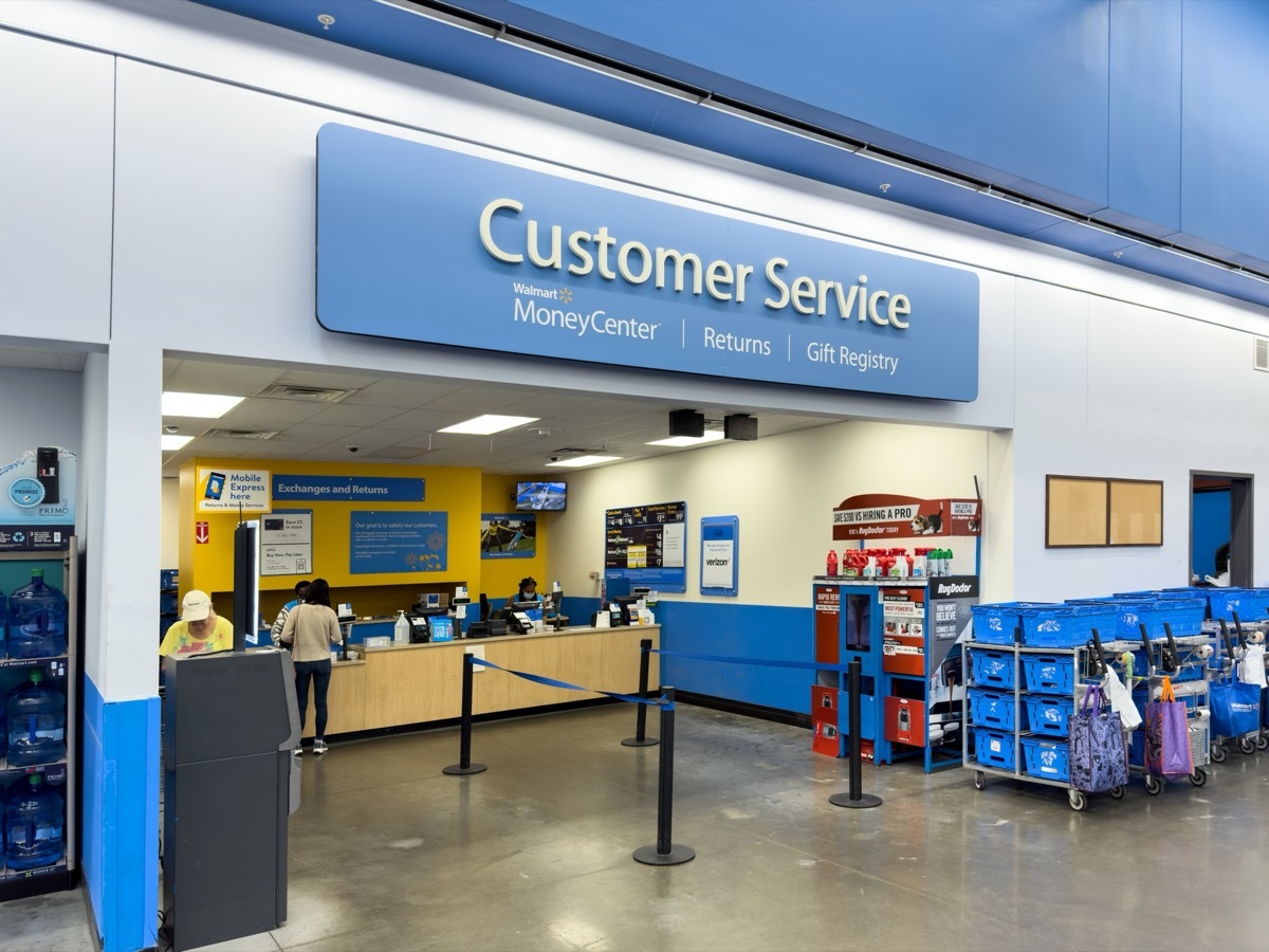 walmart customer service desk