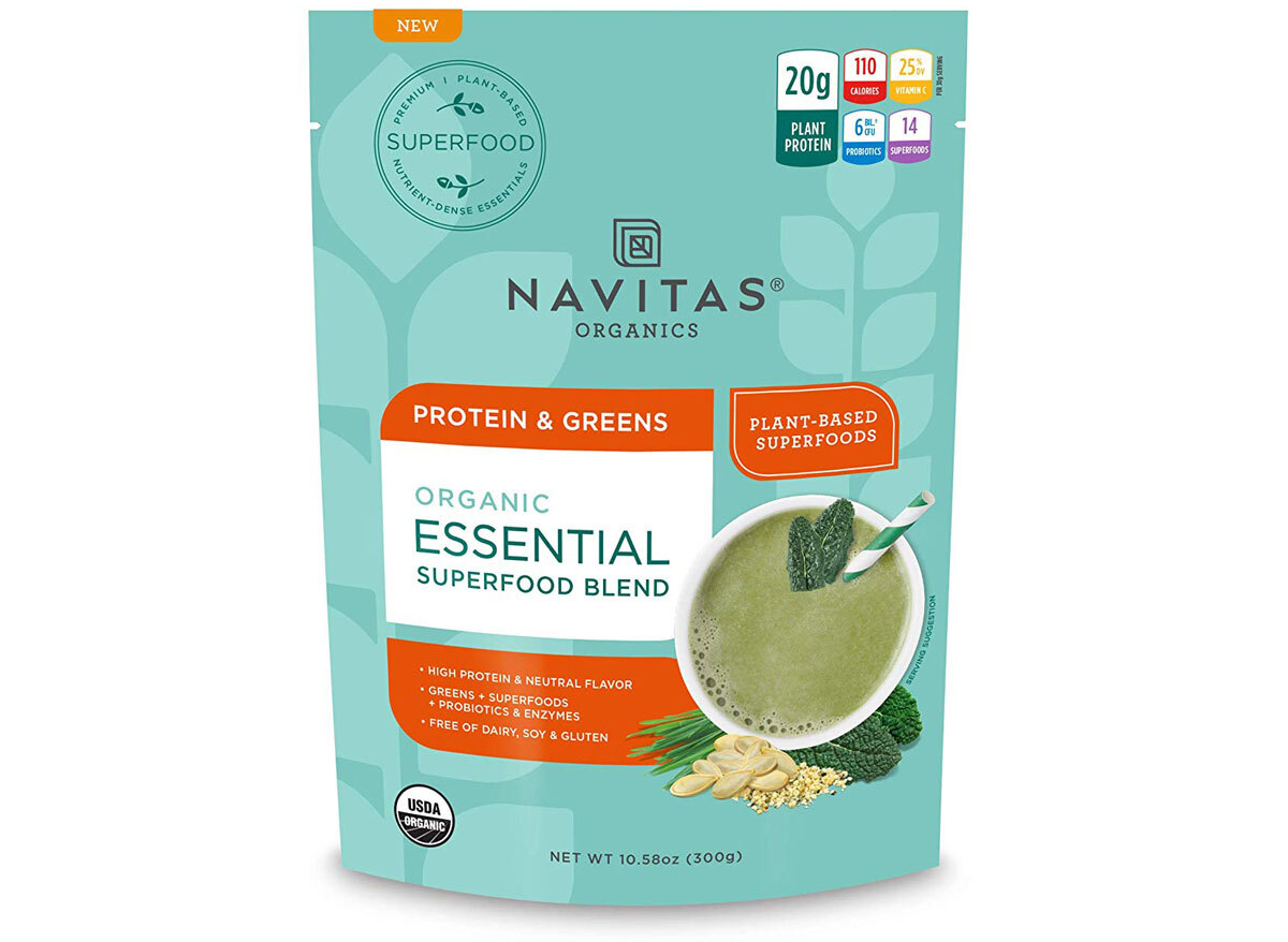 Navitas organics organic essential superfood blend protein and greens protein powder bag