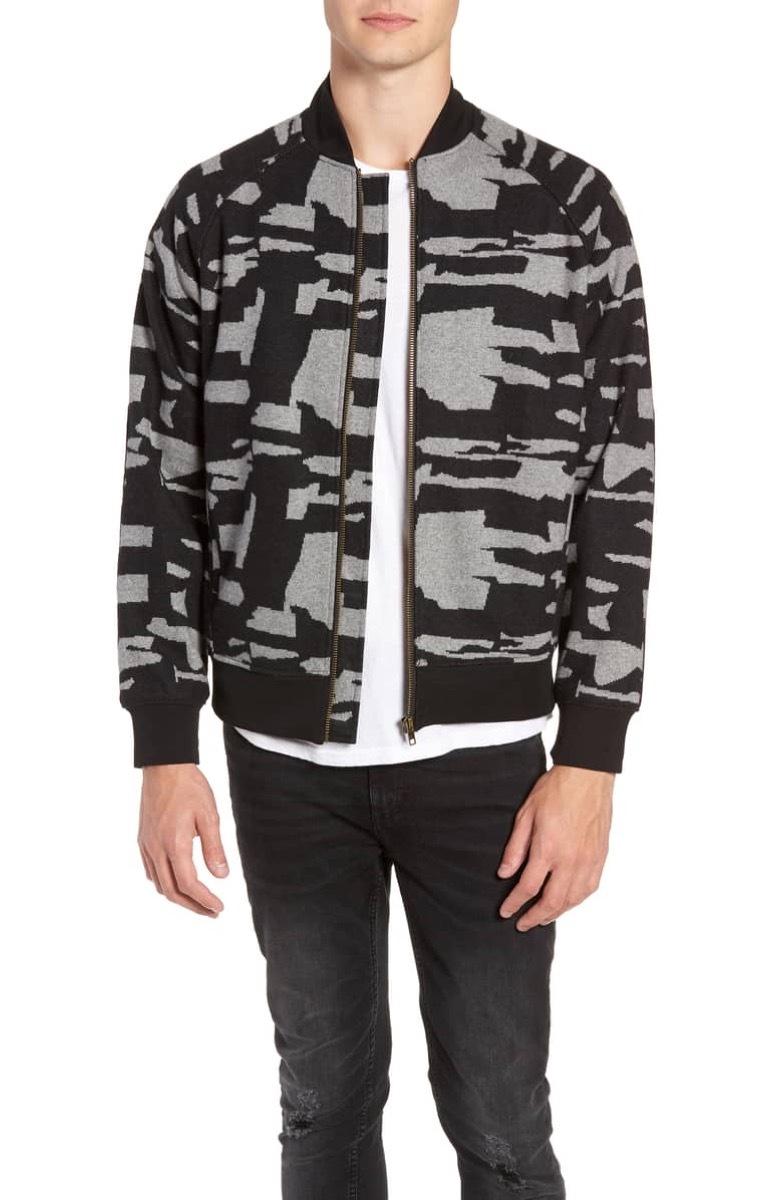 descendant of thieves camo bomber