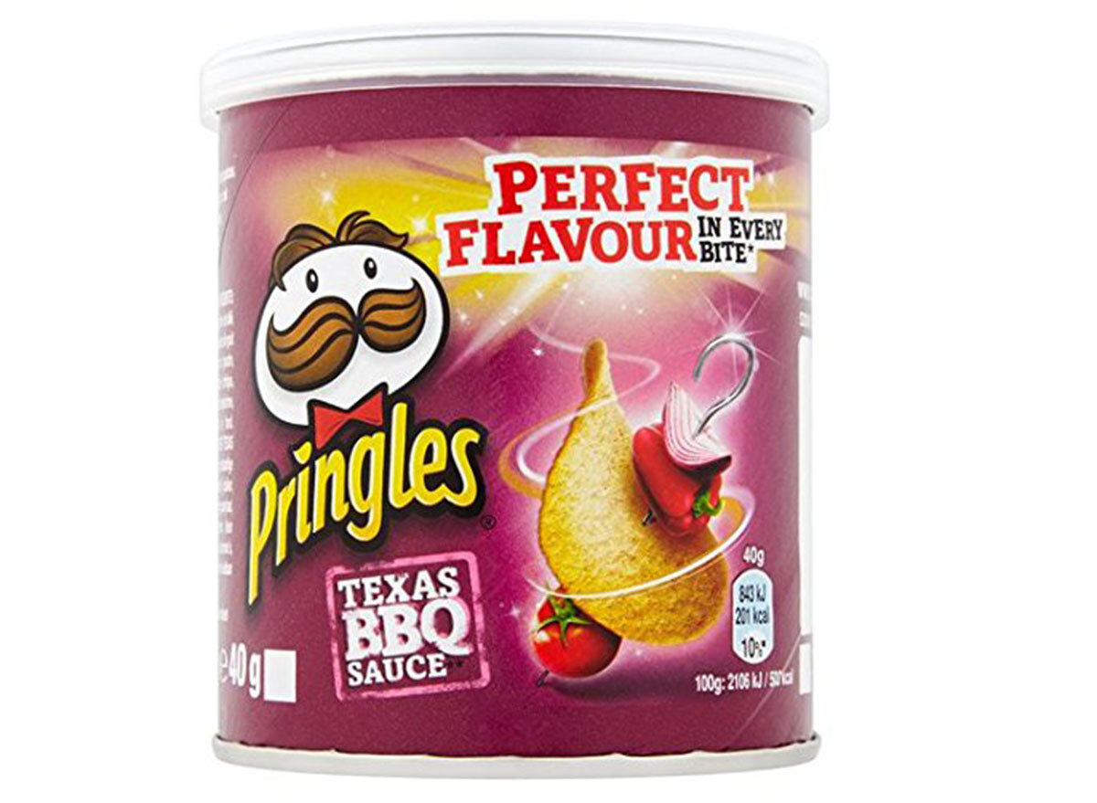 pringles texas bbq sauce flavored chips can